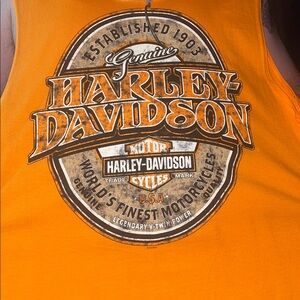 orange mens tank top size XL